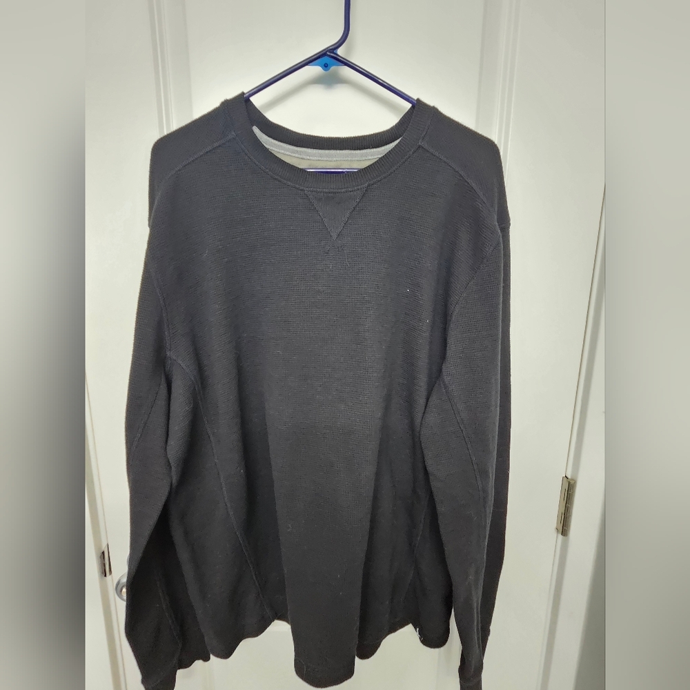 Eddie Bauer Sweatshirt Mens Size Large Gray Long Sleeve Pullover